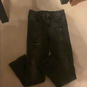 Boys distressed skinny jeans